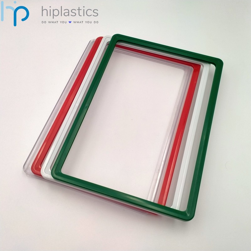 Hiplastics A4 Wholesale Free Samples Supermarket Plastic Display Frames