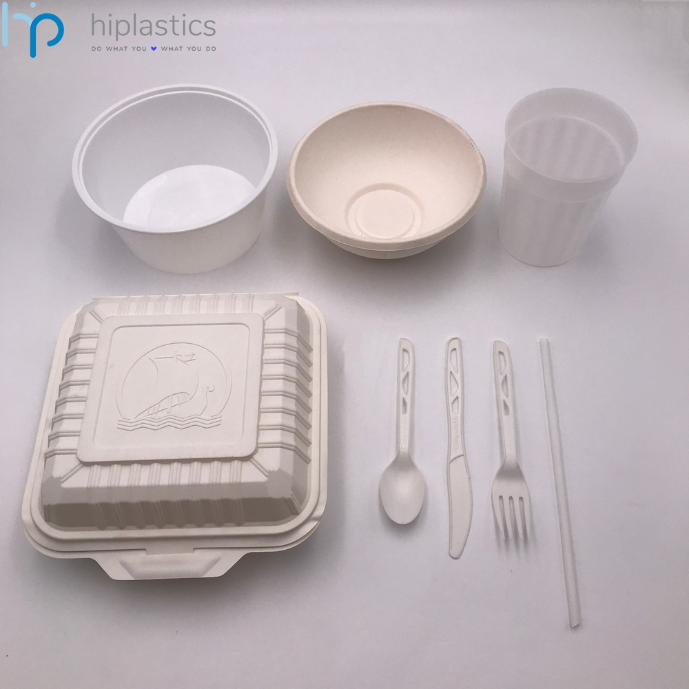 Hiplastics 100% Biodegradable Disposable Tableware