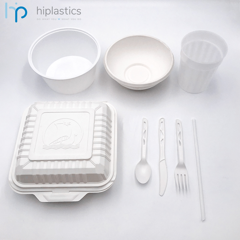 Hiplastics 100% Biodegradable Disposable Tableware