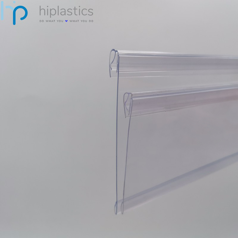 Hiplastics FO60 FO75 FO100 Clear PVC Shelf Talker from Manufacturer