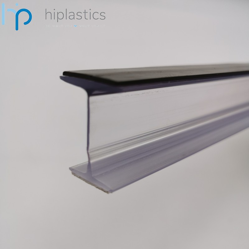 Hiplastics SLANTPROFILE33 Plastic Double Self-Adhesive Divider for Shelf Management