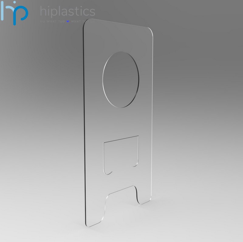 Hiplastics HYR10019-2 Plastic Round Hole Hang Tabs for Supermarket