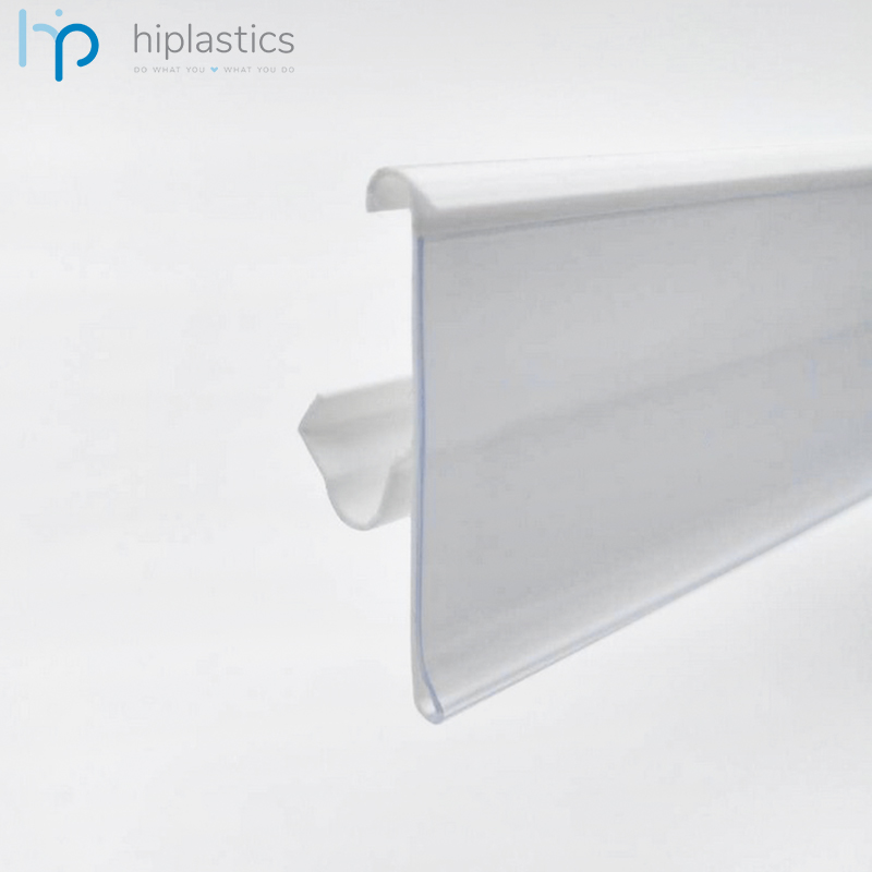 Hiplastics LS39 Clear Tag Holder Price Label Holders for Retailing